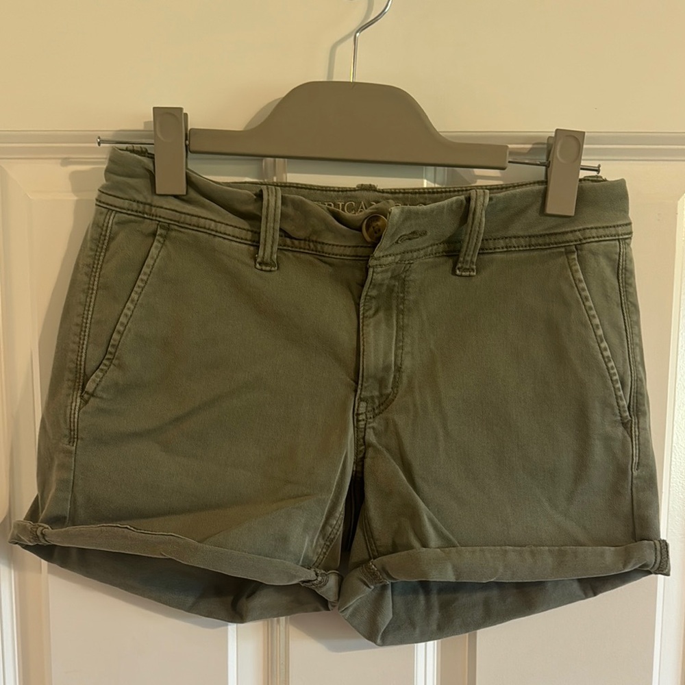 Women's American Eagle Olive Green Shorts